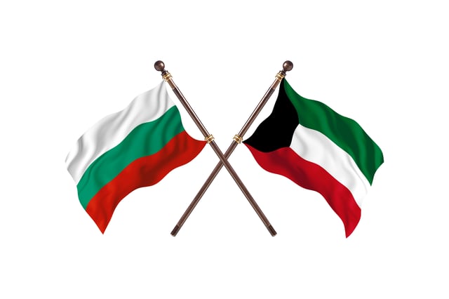 Bulgaria vs Kuwait Flags