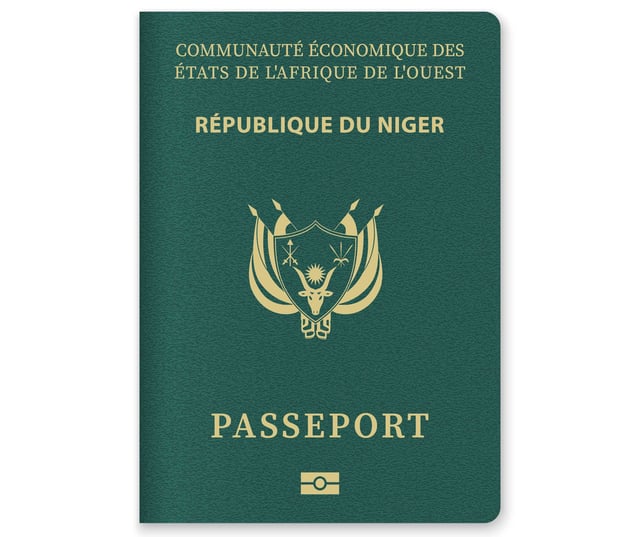 Close Up Of A Niger Passport