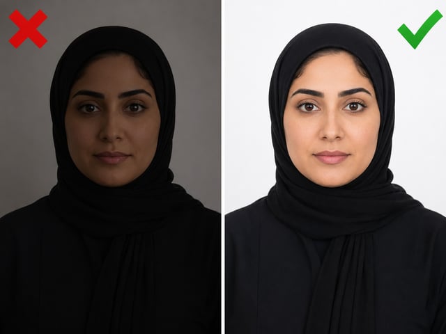 Comparison Image Of Proper And Improper Lighting