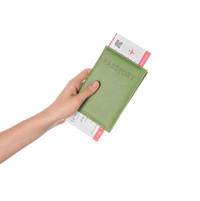 Female Hand With Passport