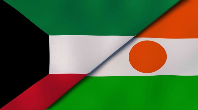 Flags Of Kuwait And Niger