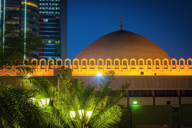 Grand Mosque in Kuwait City. Kuwait City, Kuwait