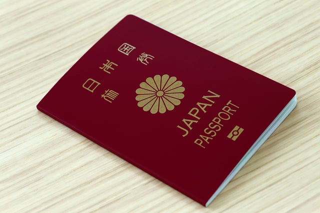 Japanese Passport On The Desk