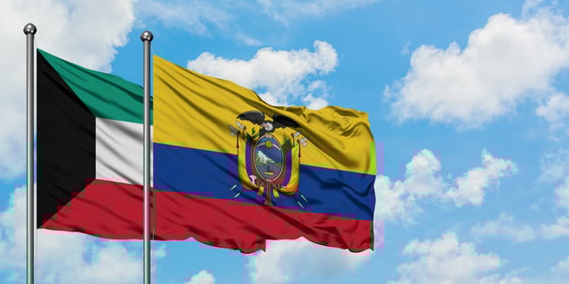 Kuwait And Ecuador Flag