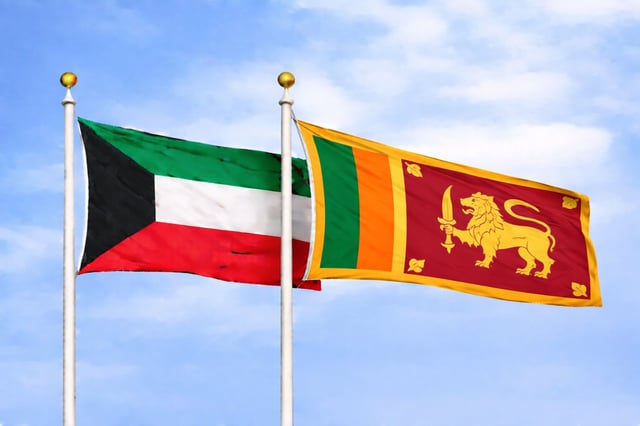 Kuwait Sri Lanka Flags