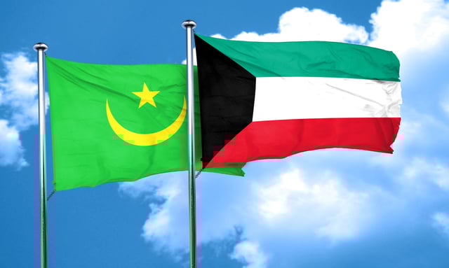 Mauritania Flag With Kuwait Flag
