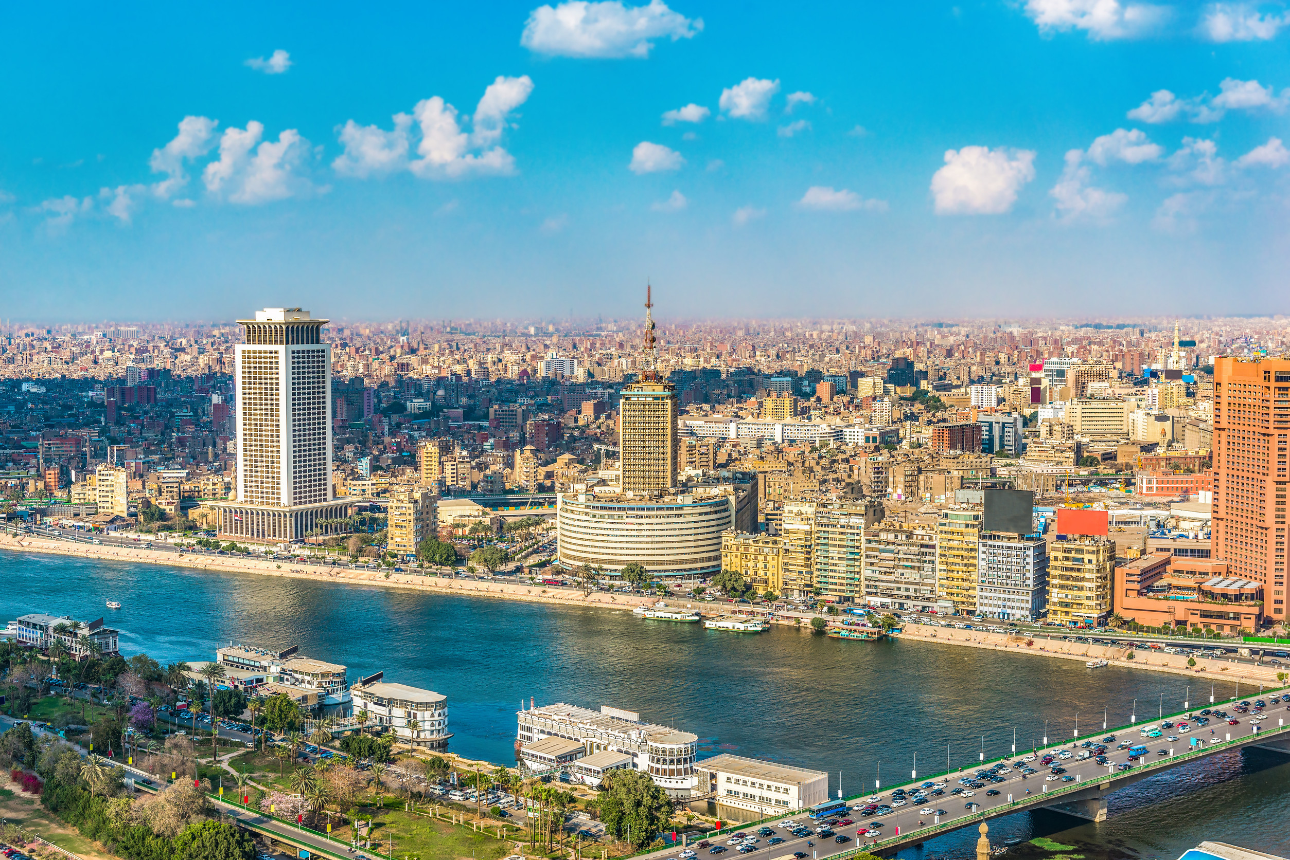 aerial view of cairo