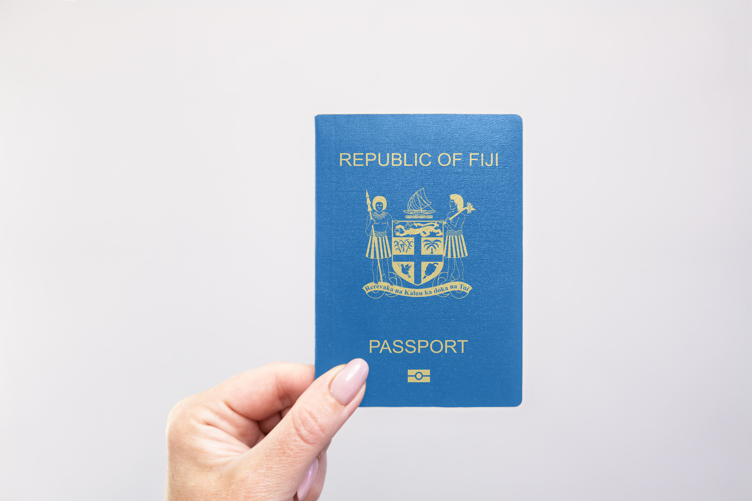 Close Up Of A Fiji Passport