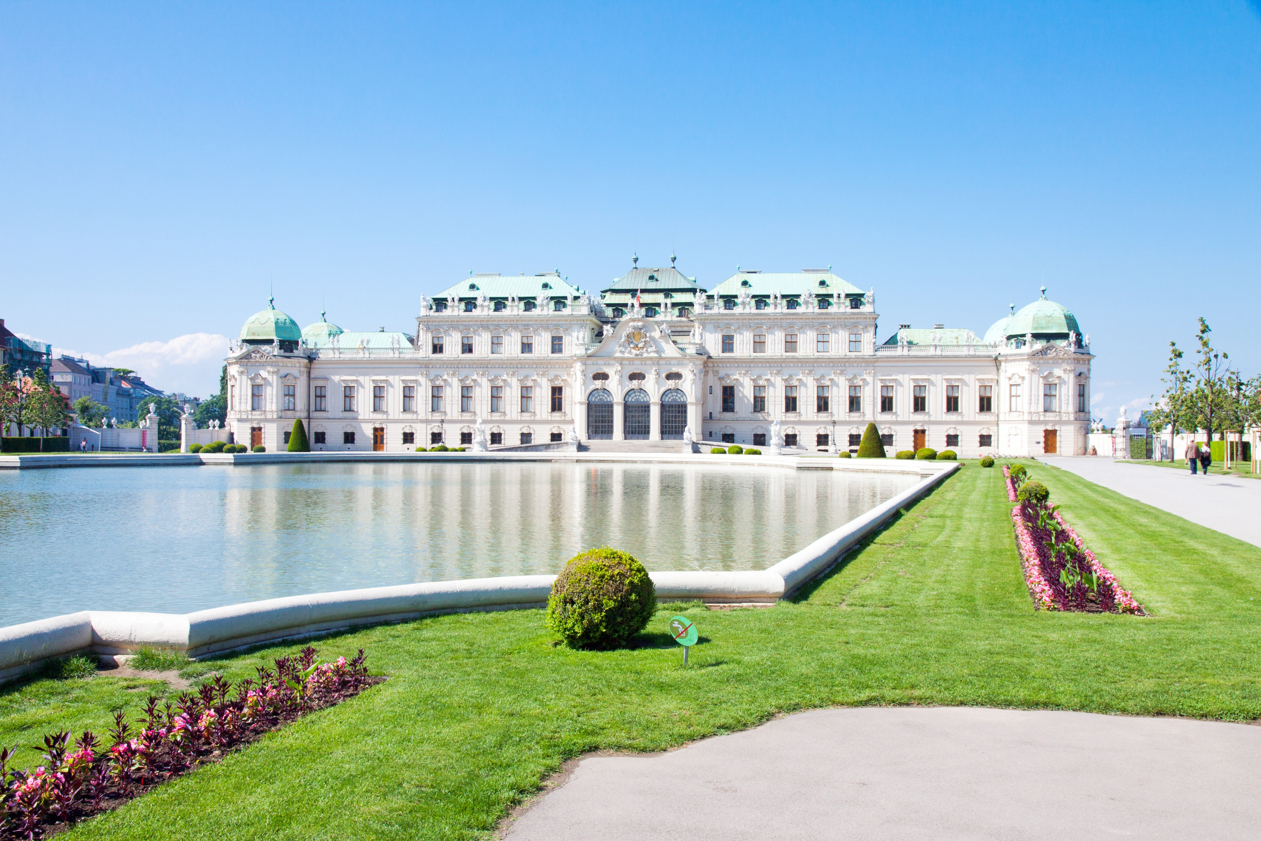 exterior of belvedere palace wien austria