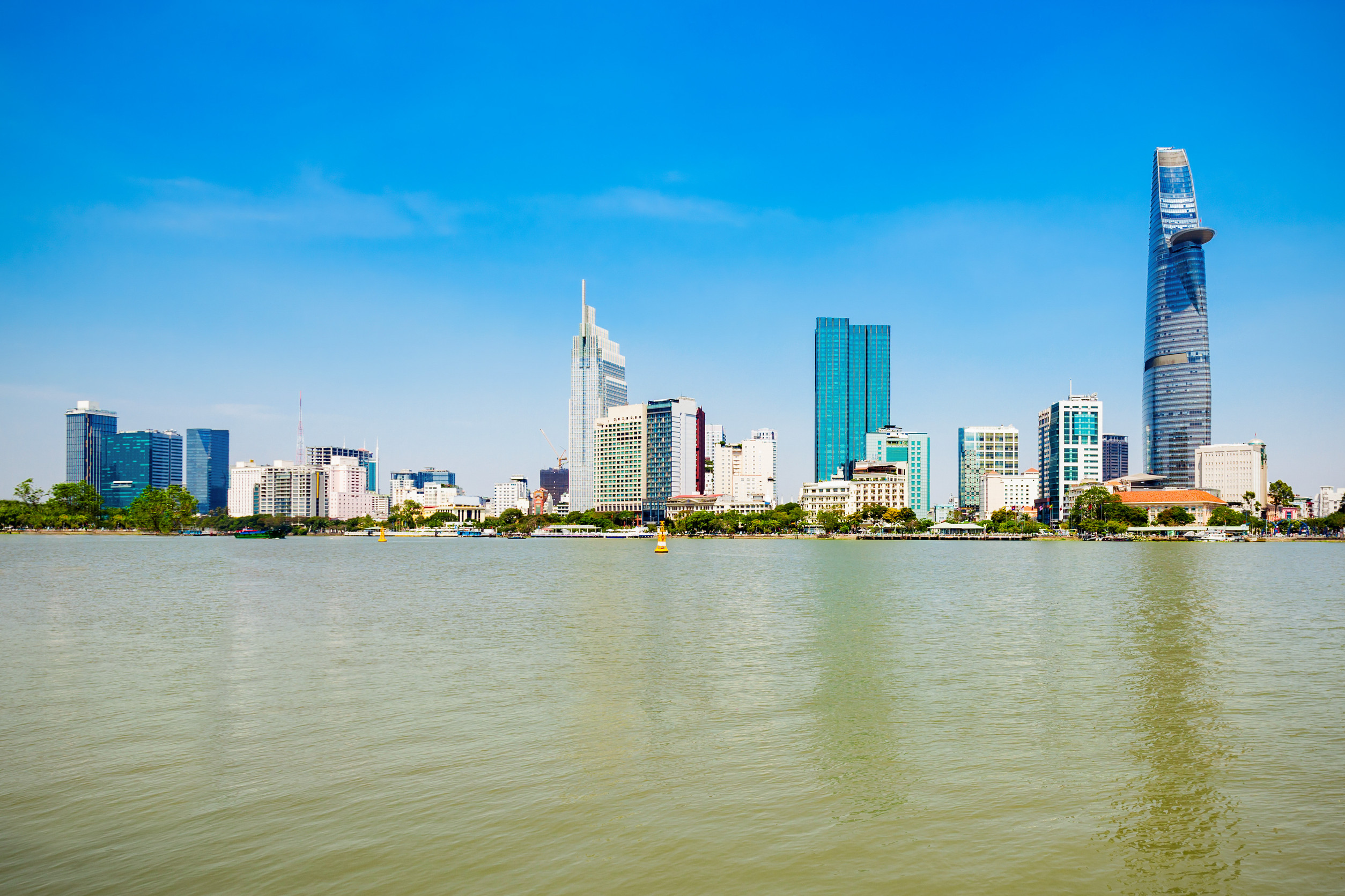 ho chi minh city skyline aerial panoramic view ho chi minh is the largest city in vietnam