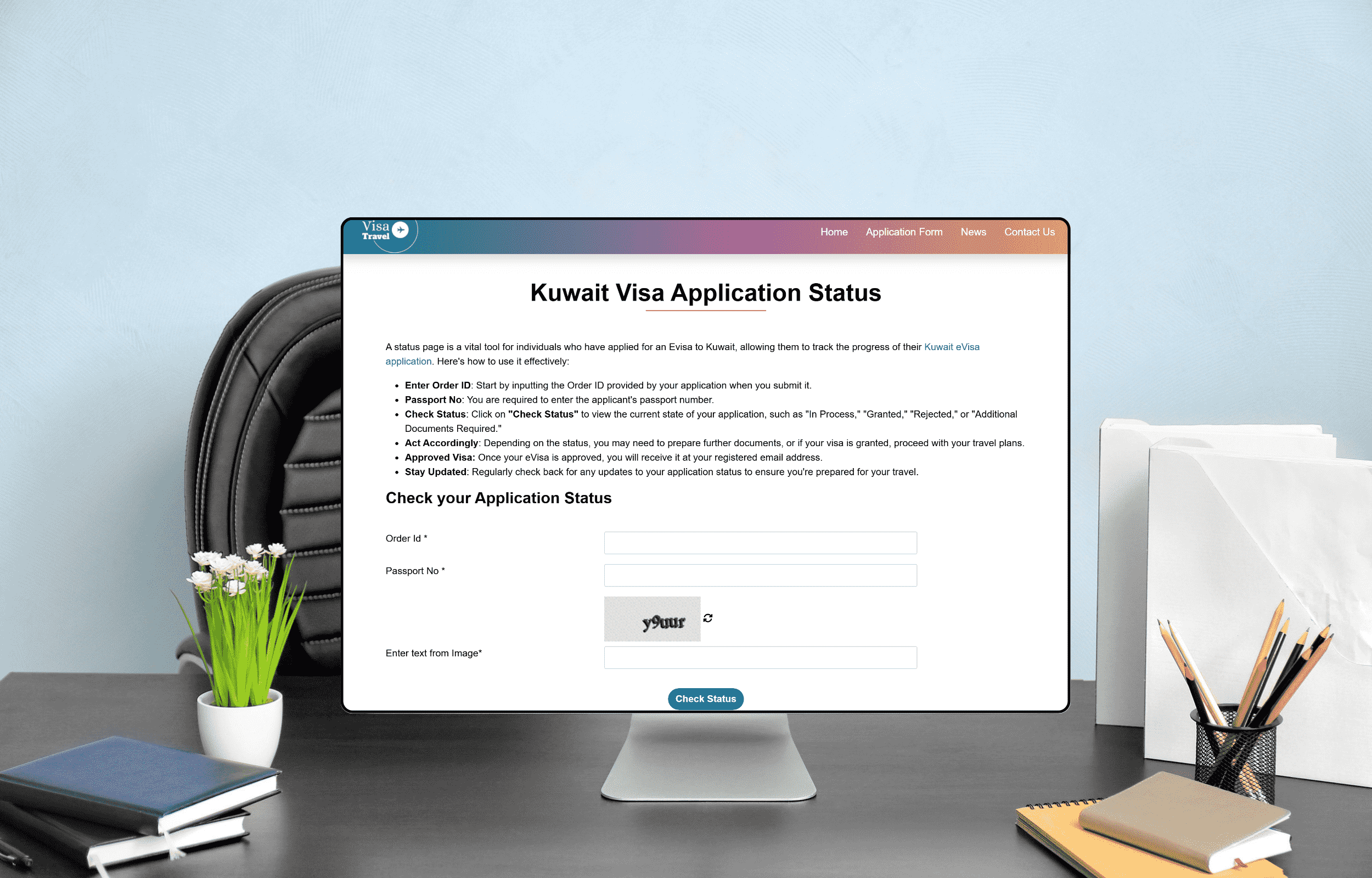 How To Check Your Kuwait Evisa Status