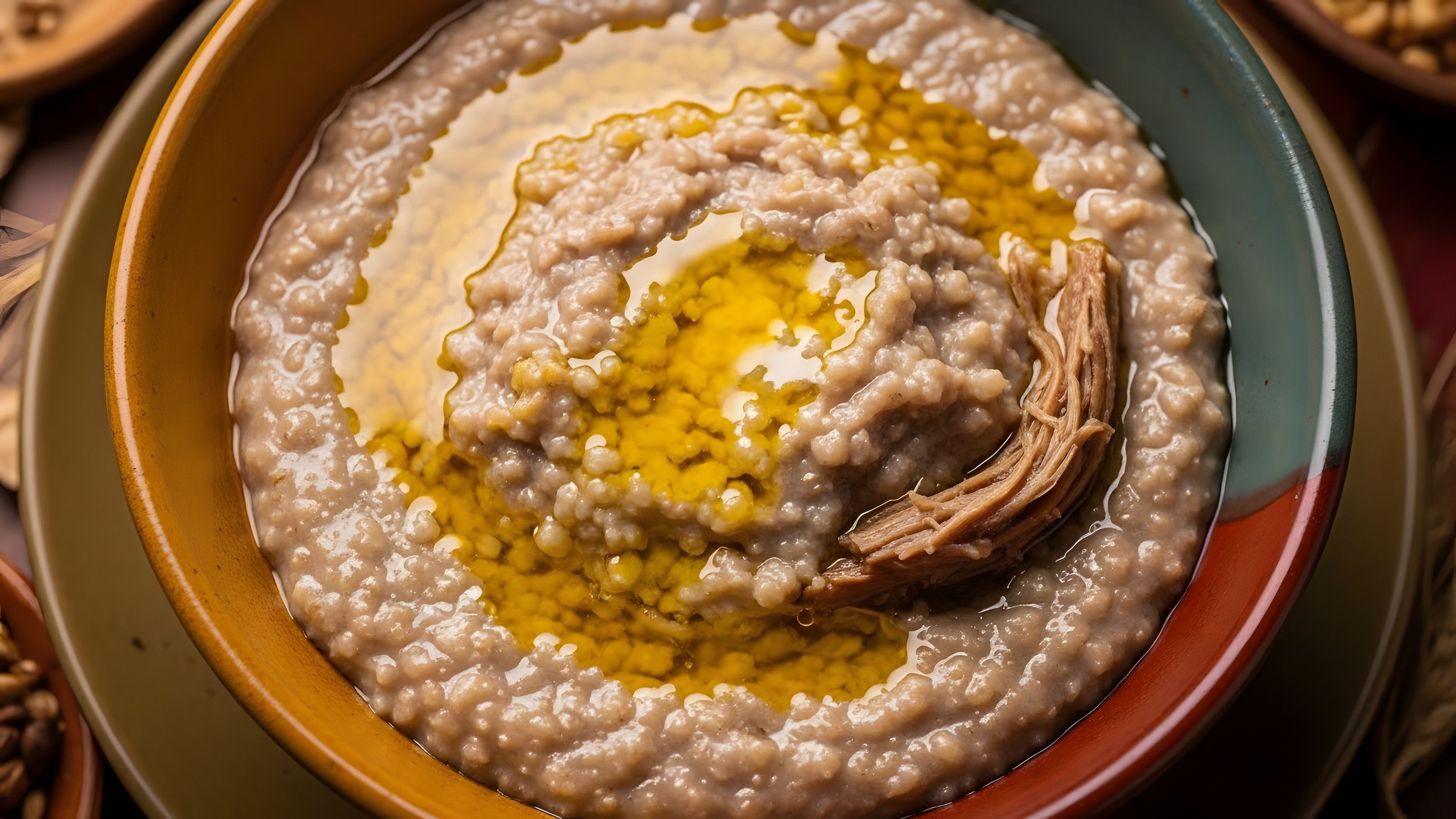 Image Of Harees Served In A Bowl