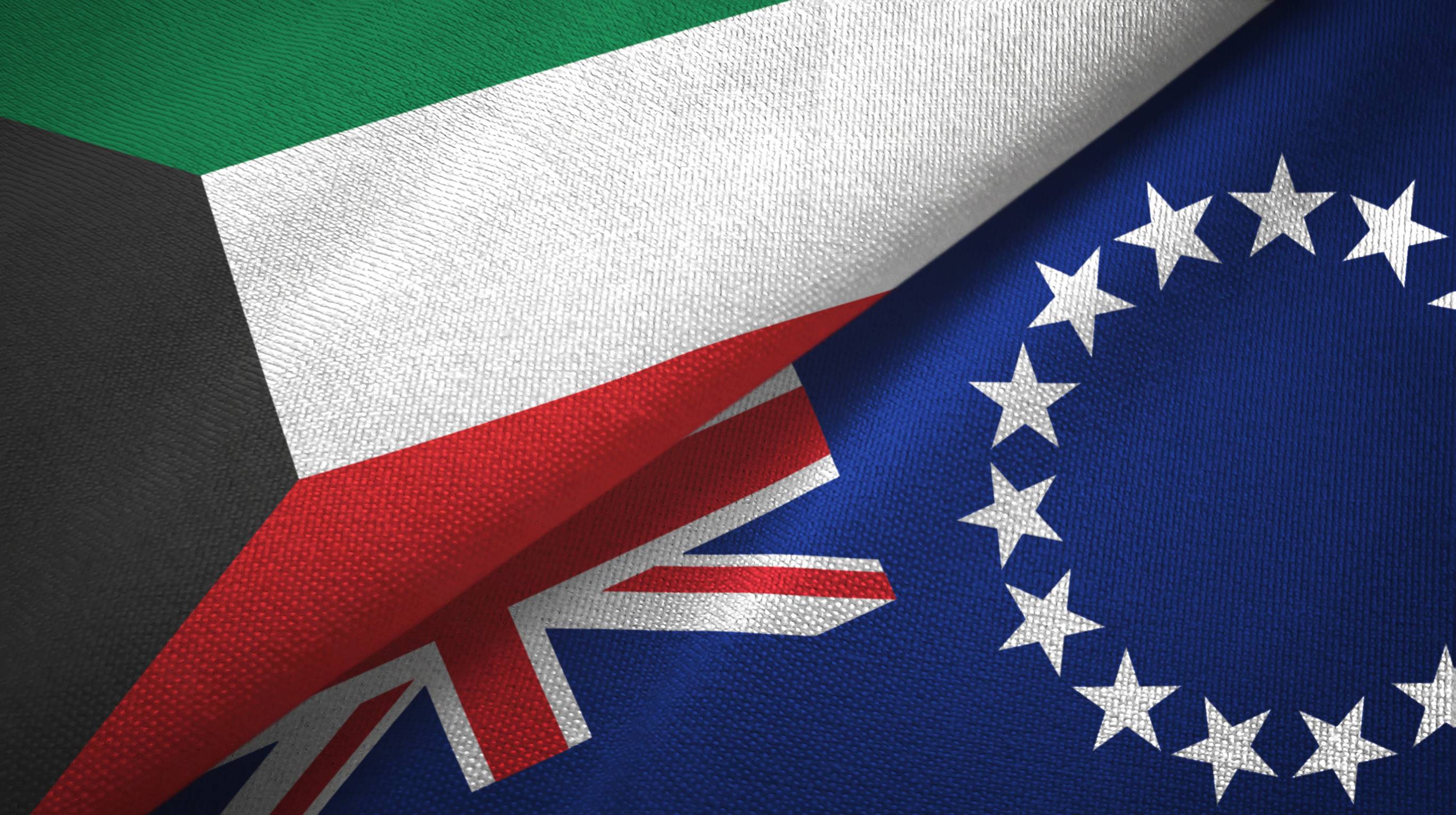 Kuwait And Cook Islands Flag