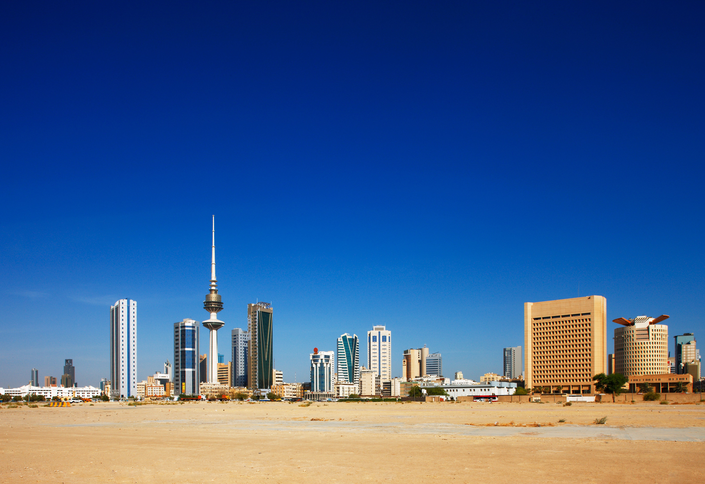 kuwait city has embraced contemporary architecture and tall towers now populate the city