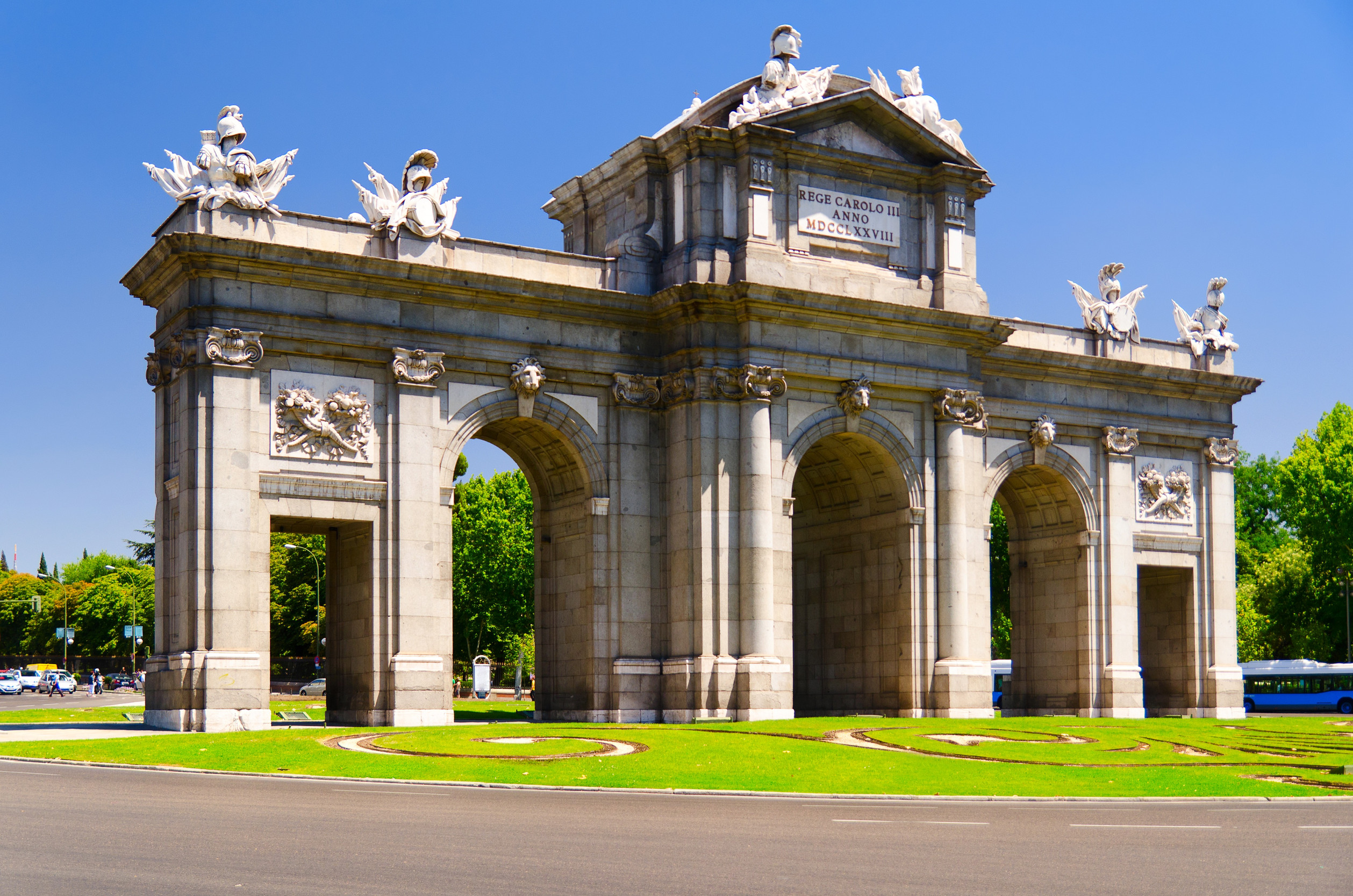 eastern square plaza de oriente and royal theatre teatro real madrid spain