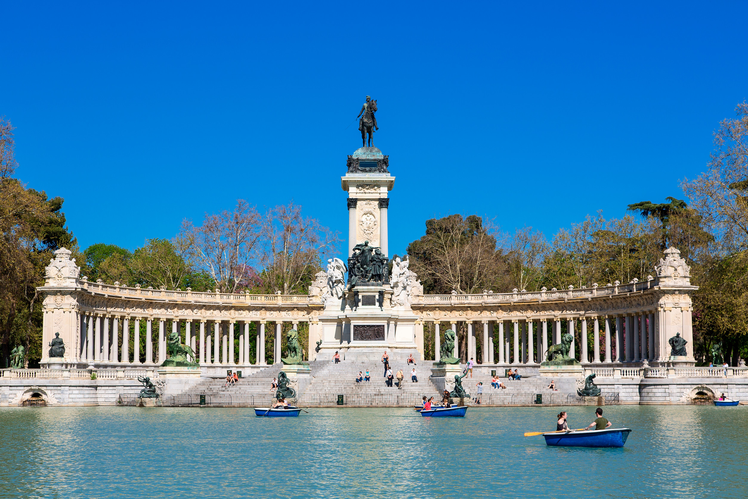 eastern square plaza de oriente and royal theatre teatro real madrid spain