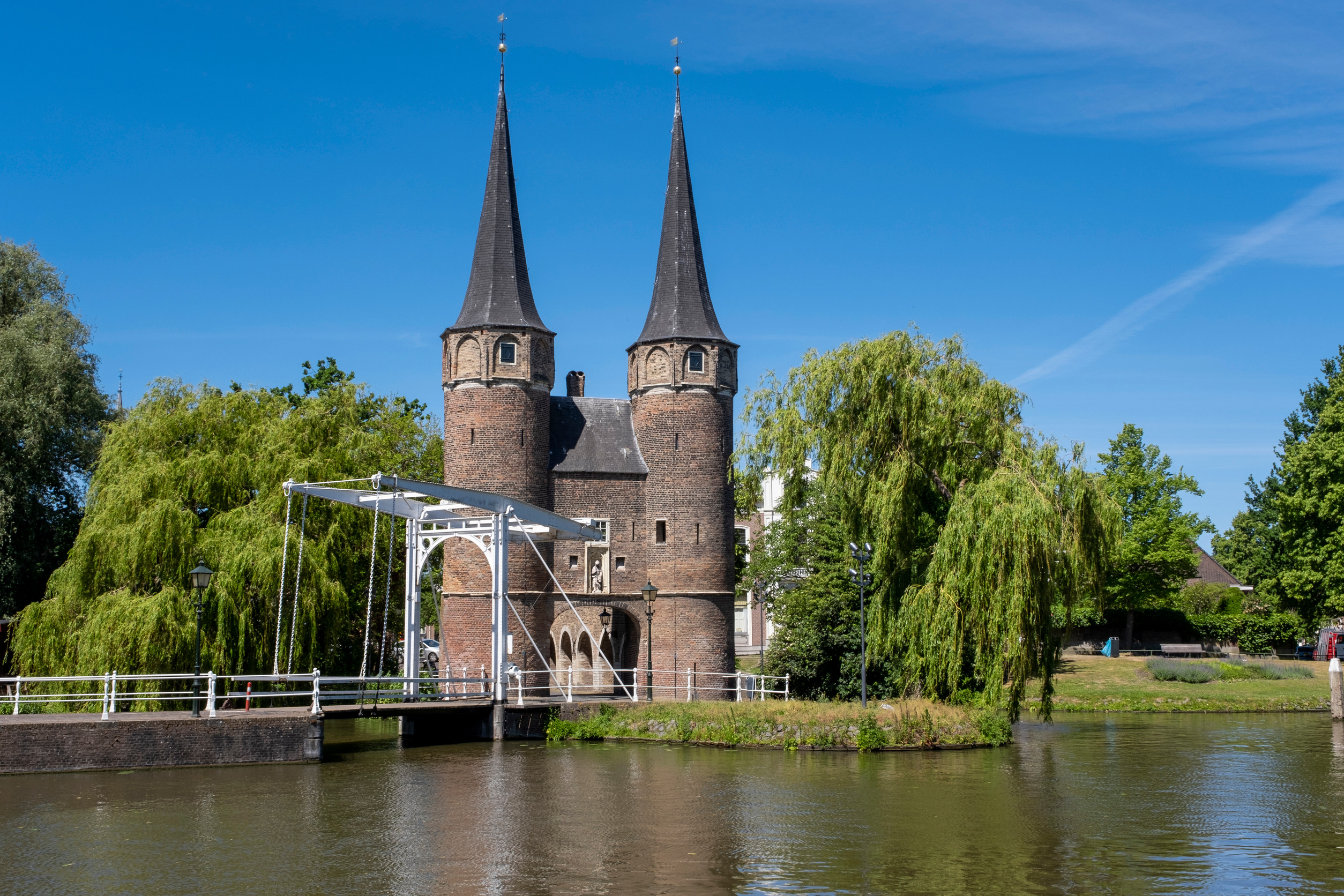 the eastern gate oostpoort in delft an example of brick gothic northern european architecture