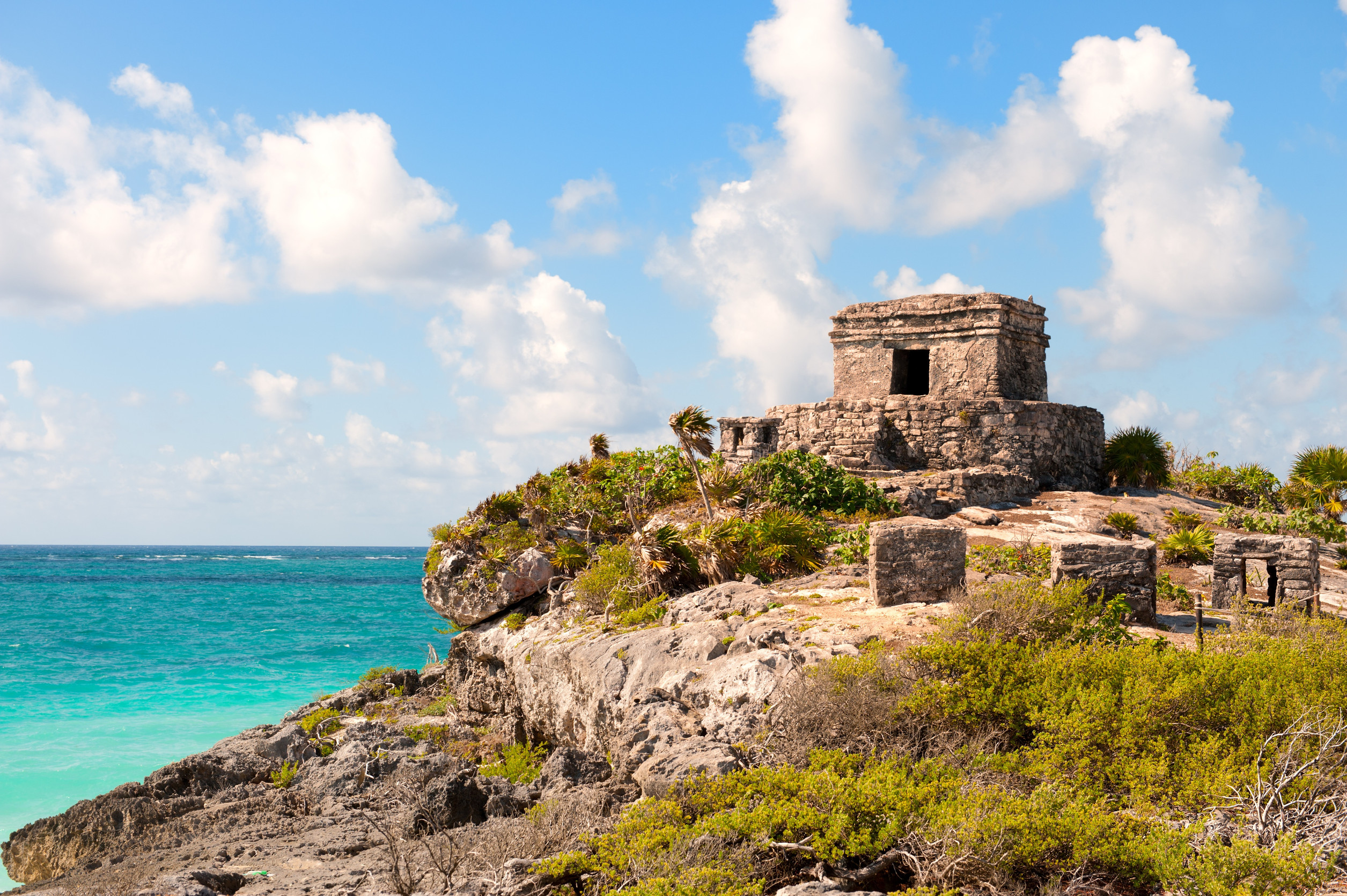 sea shore on the caribbean beach in the area hoteleria in cancun quintana roo mexico